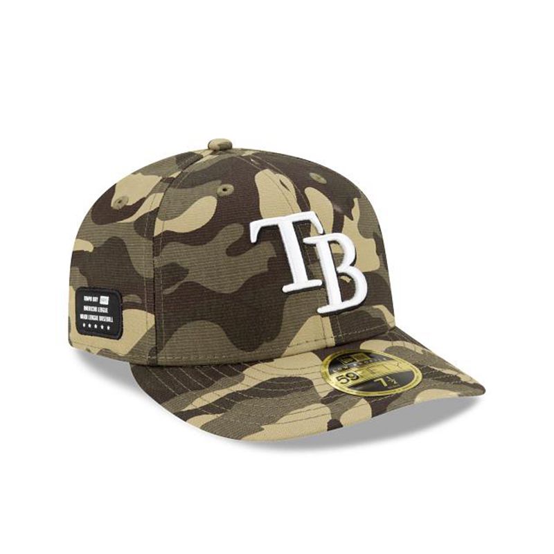 MLB Tampa Bay Rays Armed Forces Weekend Low Profile 59Fifty Fitted (SWE5510) - Green New Era Caps